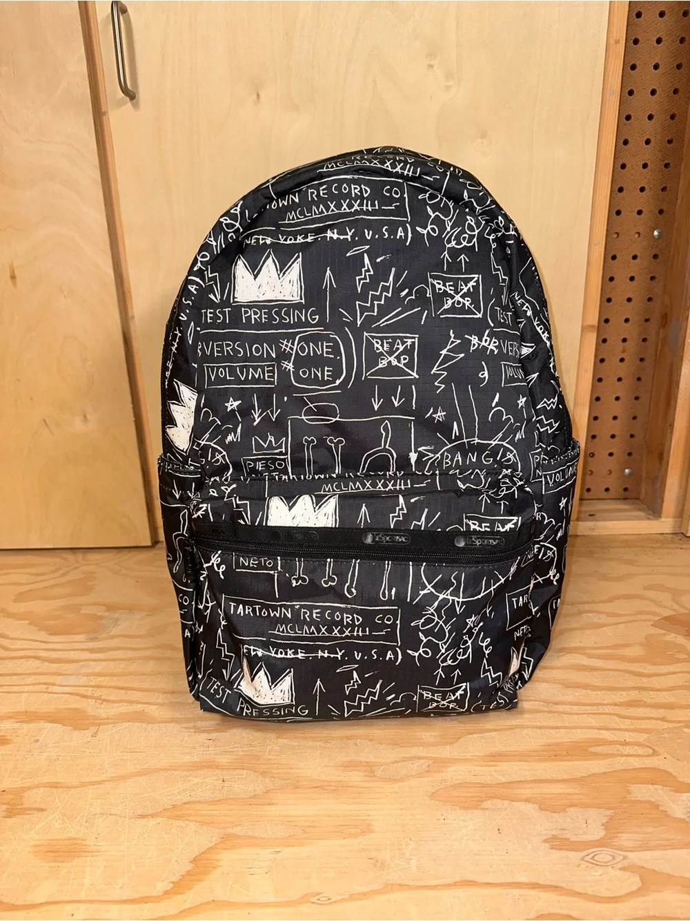Le Sportsac X Jean-Michel Basquiat Limited Edition Graphic Print Backpack